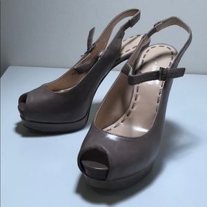 Enzo Angiolini Gray/Taupe Heels